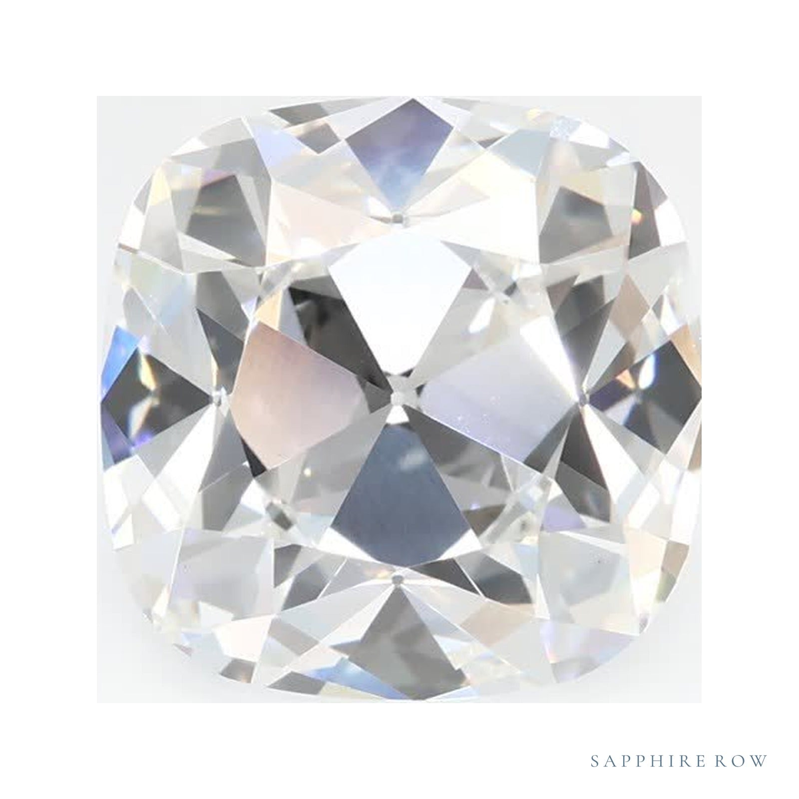 3.08 ct Cushion Lab-Grown Diamond – F VVS2 — Sapphire Row · cut · cut2 · cut3 · cut4