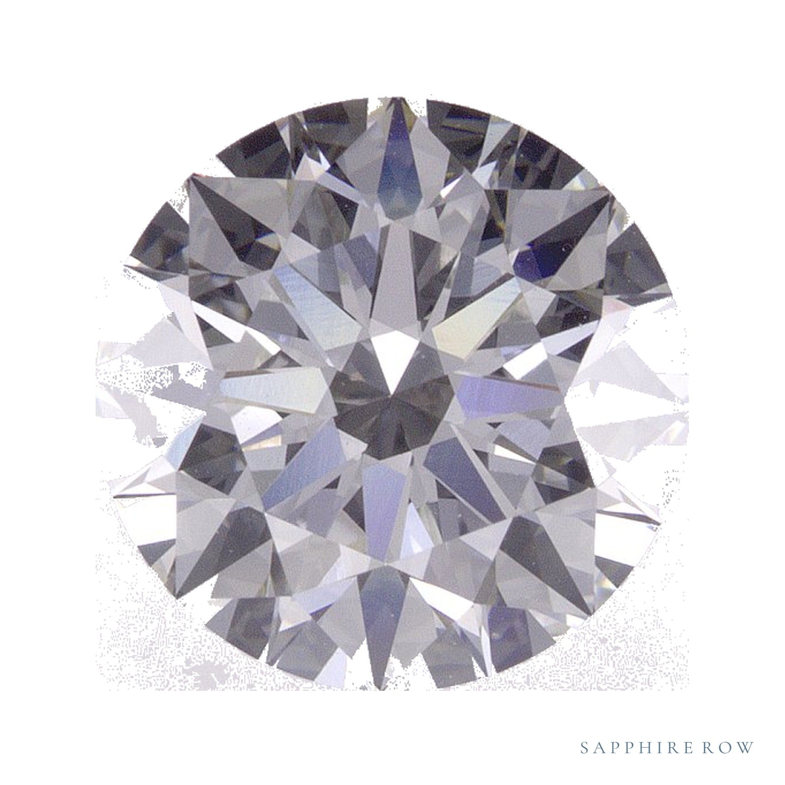 3.08 ct lab-grown diamond, round cut | Sapphire Row · cut4