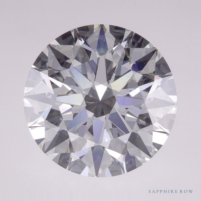 3.08 ct lab-grown diamond, round cut | Sapphire Row · cut7