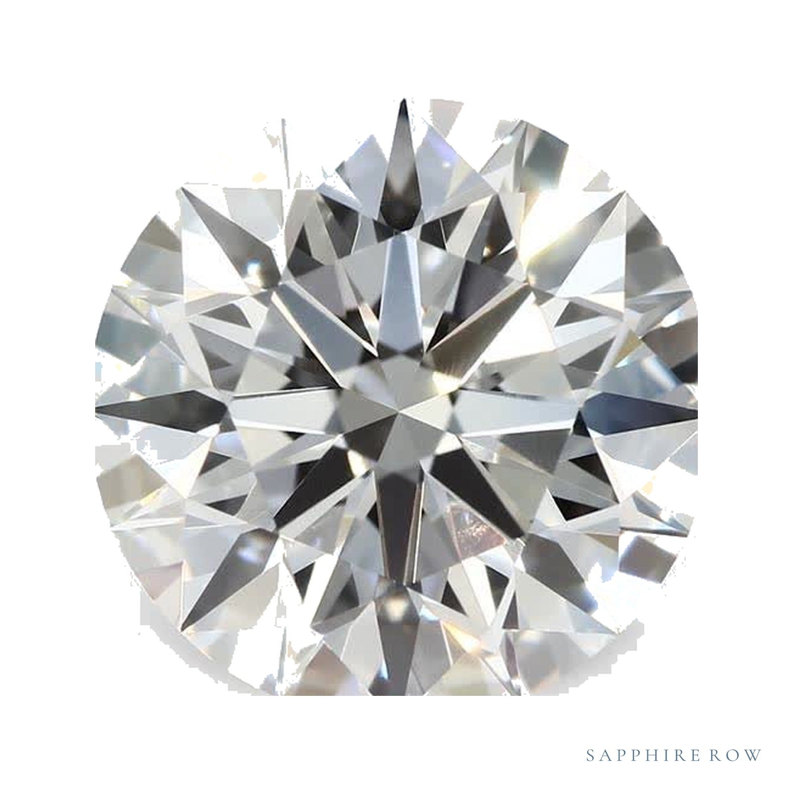 3.08 ct lab-grown diamond, round cut | Sapphire Row · cut4