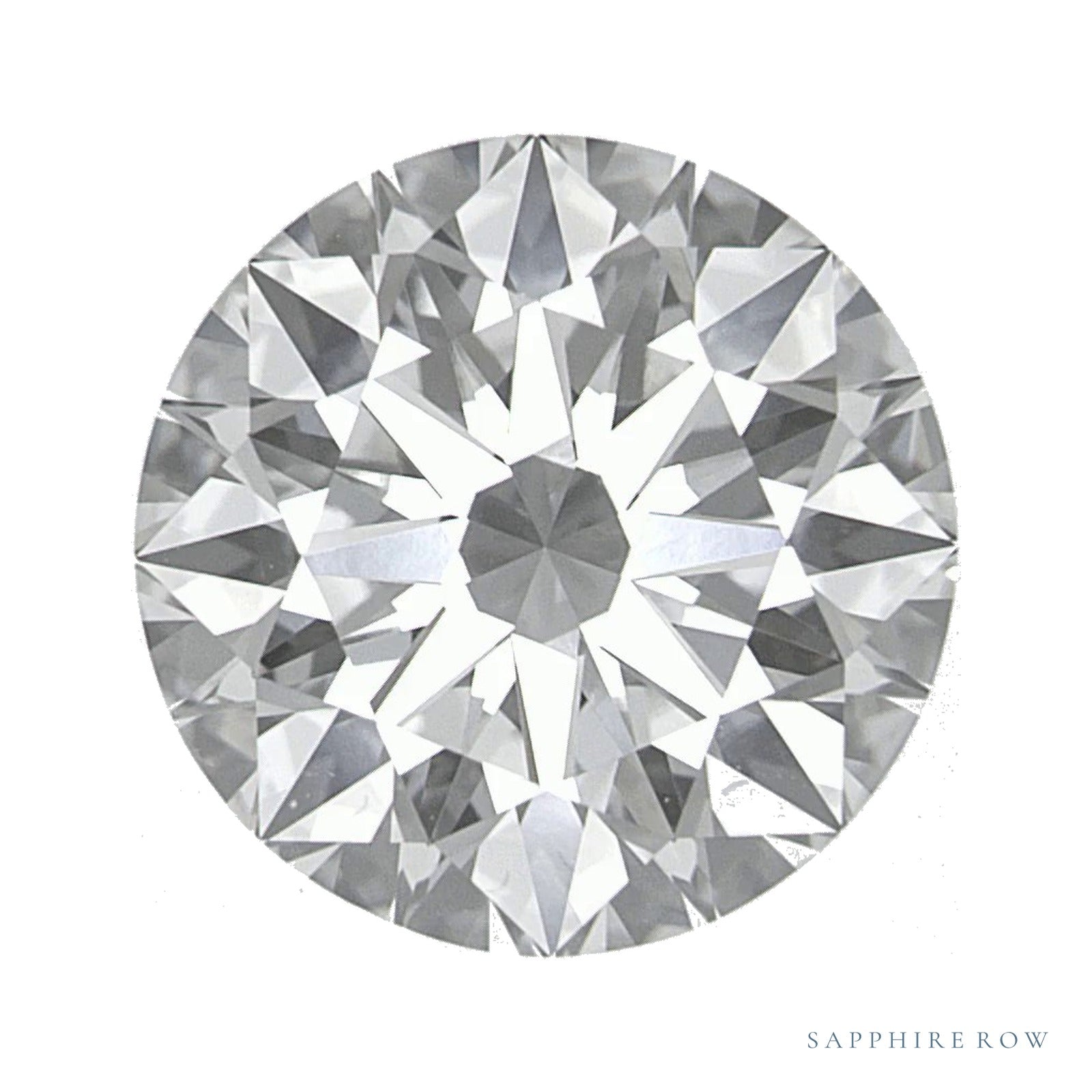 3.08 ct Round Lab-Grown Diamond – F VVS2 — Sapphire Row · cut · cut2 · cut3 · cut4