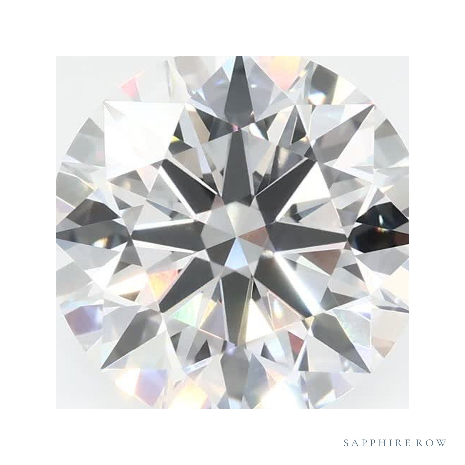 3.07 ct lab-grown diamond, round cut | Sapphire Row · cut4