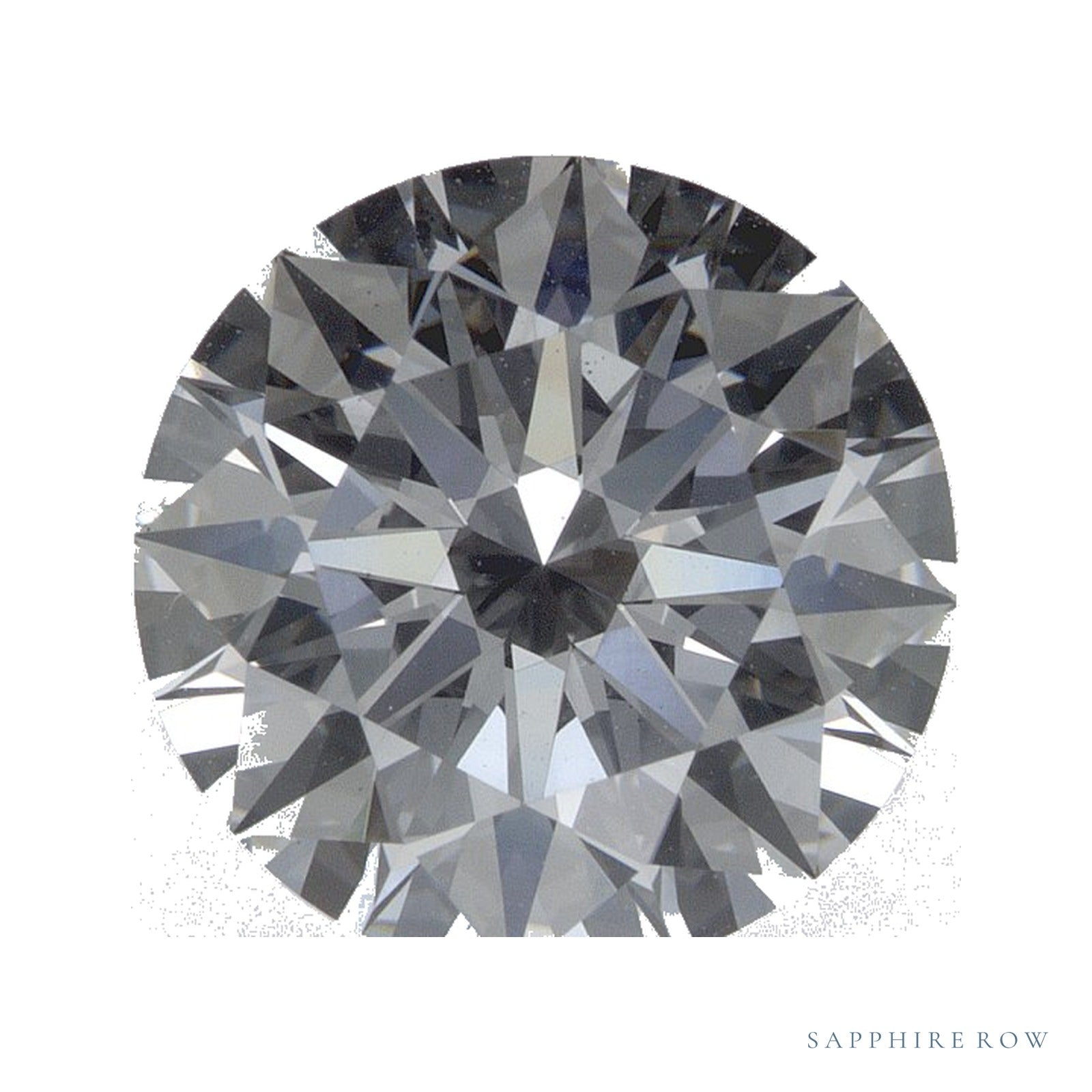 3.07 ct lab-grown diamond, round cut | Sapphire Row · cut4
