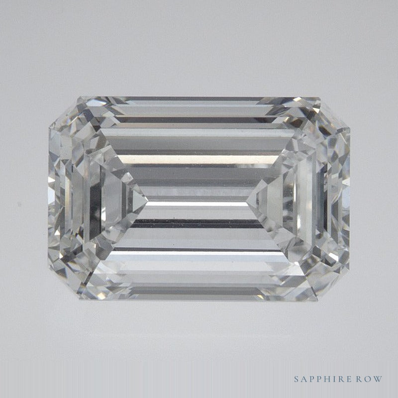 3.07 ct lab-grown diamond, emerald cut | Sapphire Row · cut7