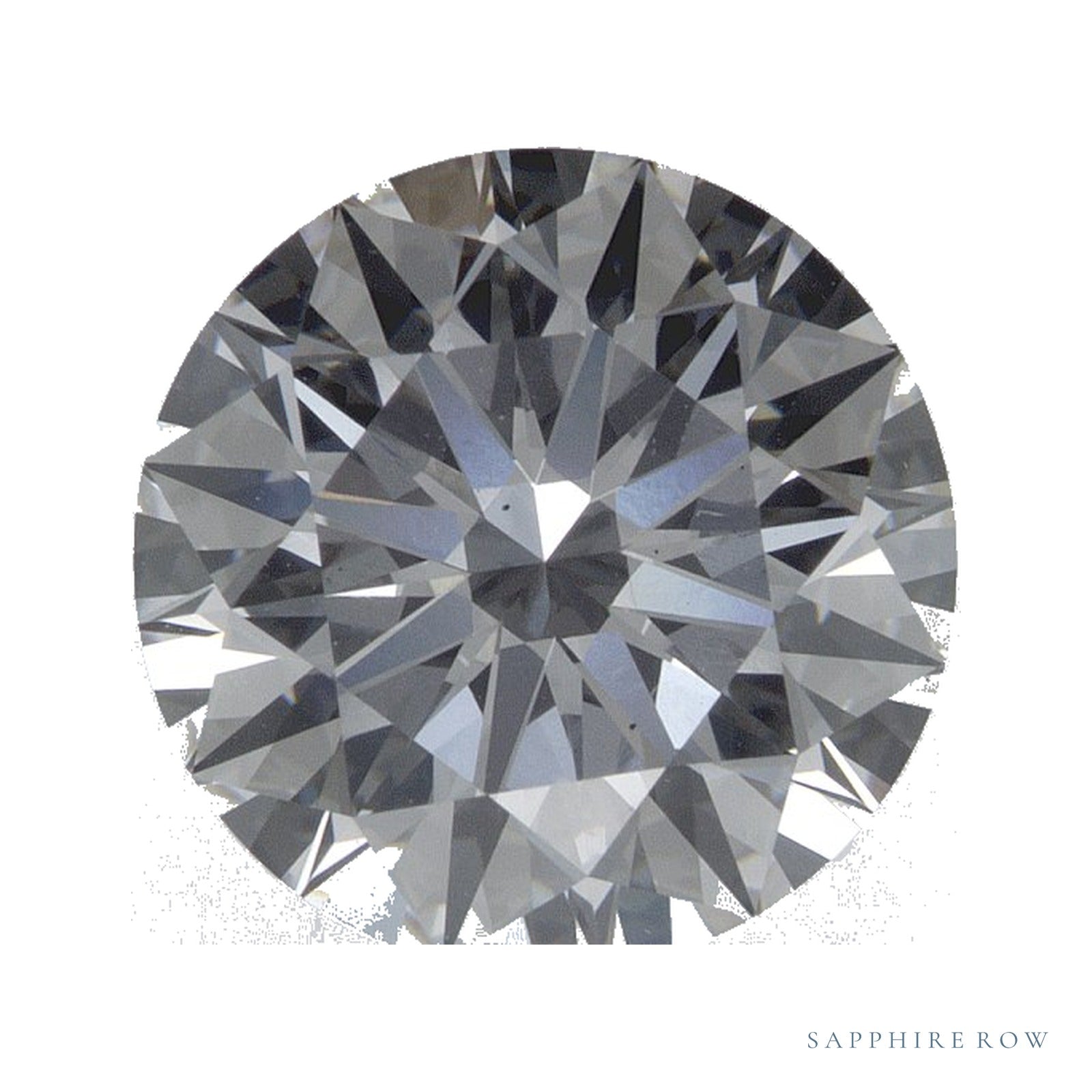 3.06 ct lab-grown diamond, round cut | Sapphire Row · cut4