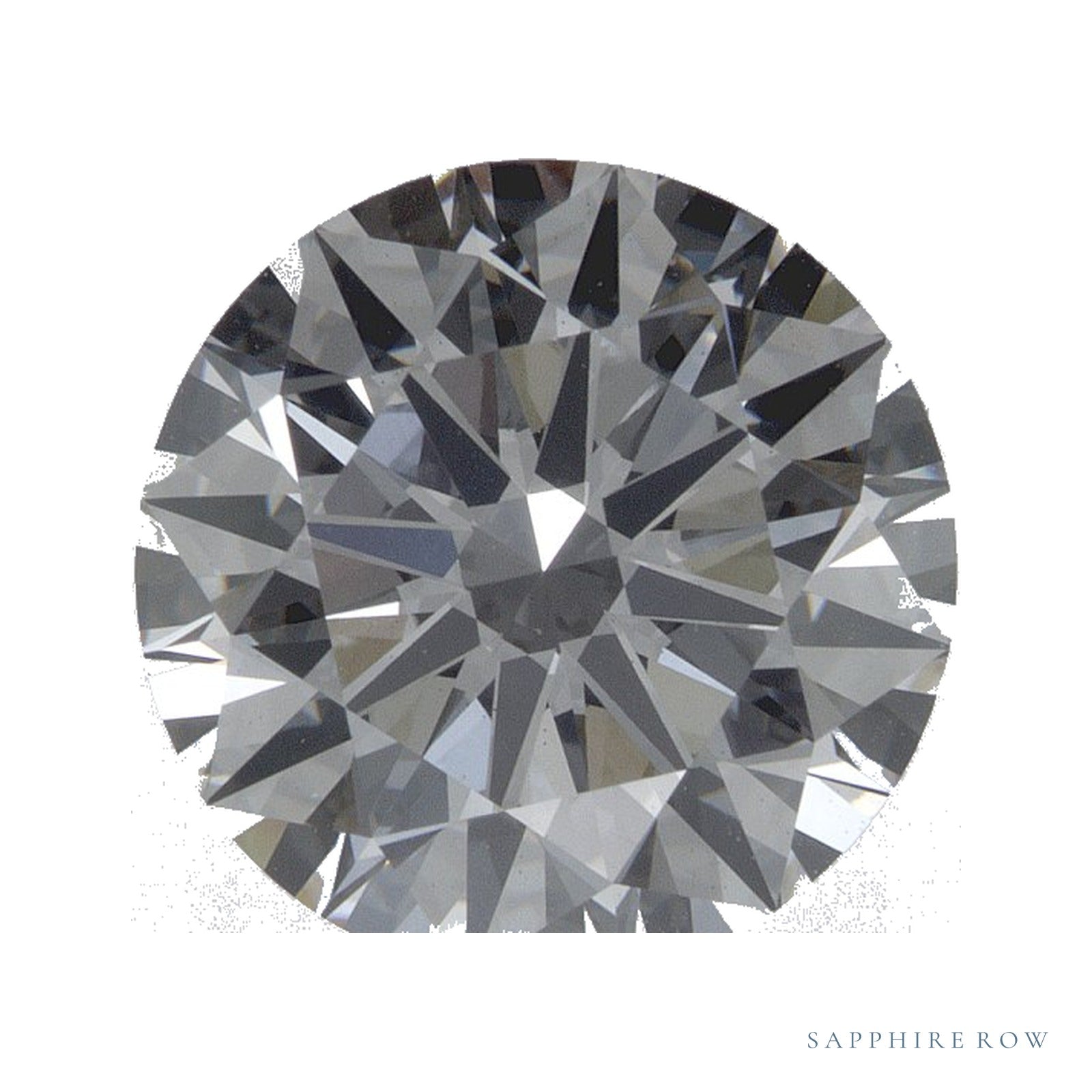 3.05 ct lab-grown diamond, round cut | Sapphire Row · cut4