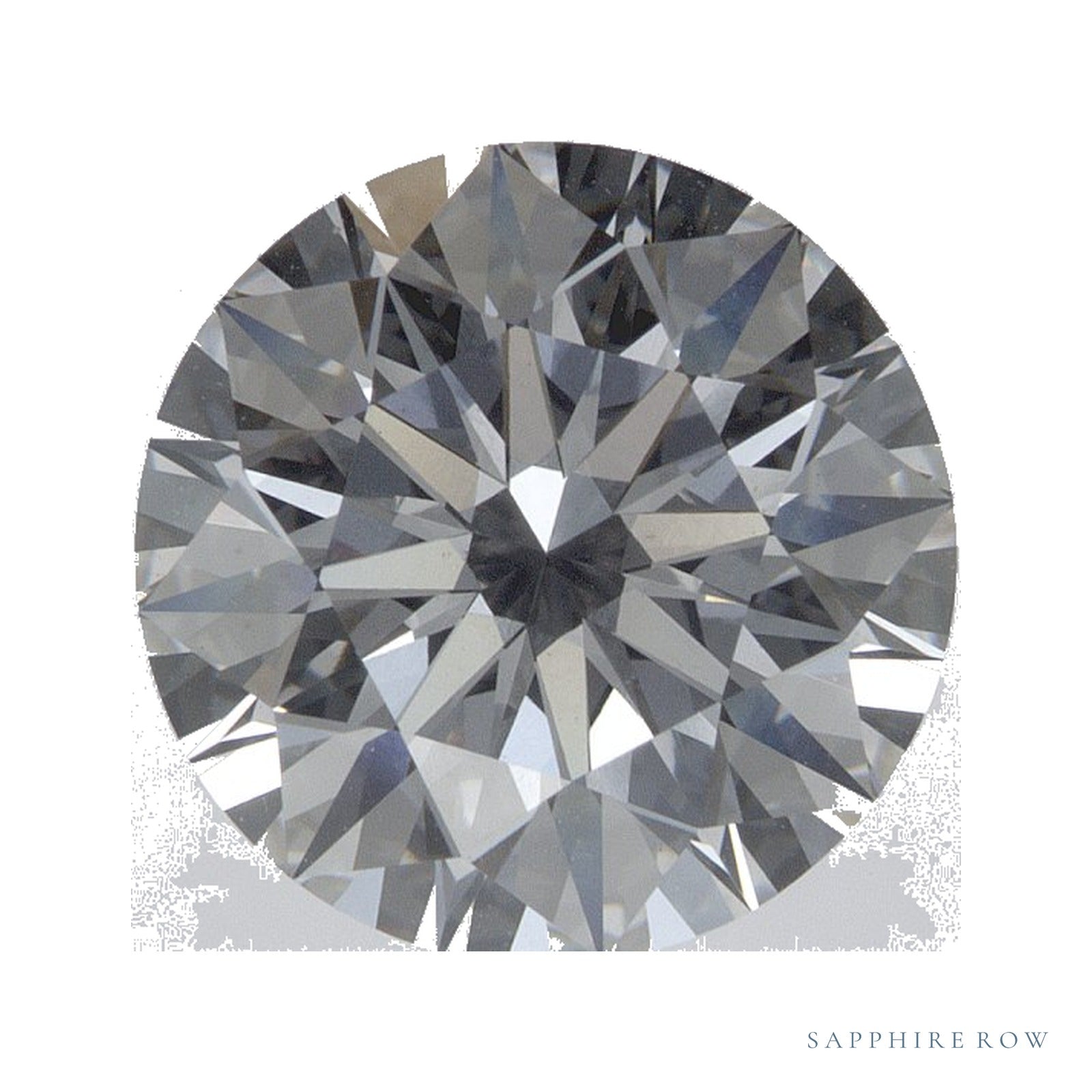 3.05 ct lab-grown diamond, round cut | Sapphire Row · cut4