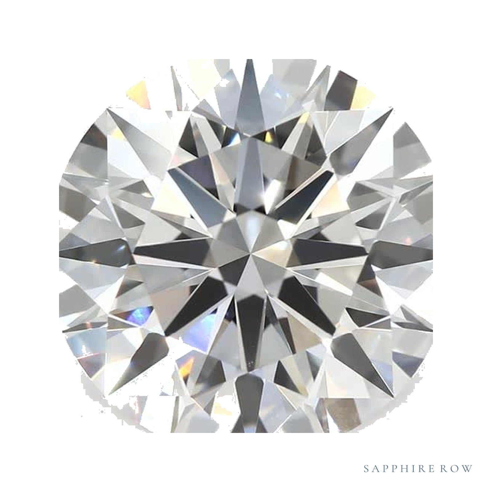 3.04 ct lab-grown diamond, round cut | Sapphire Row · cut4