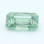 3.02 ct lab-grown fancy vivid green diamond, emerald cut | Sapphire Row · cut7