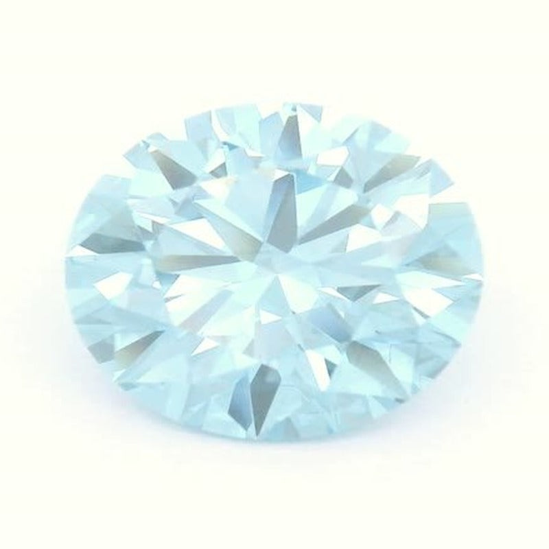 3.02 ct lab-grown fancy vivid blue diamond, round cut | Sapphire Row · cut7