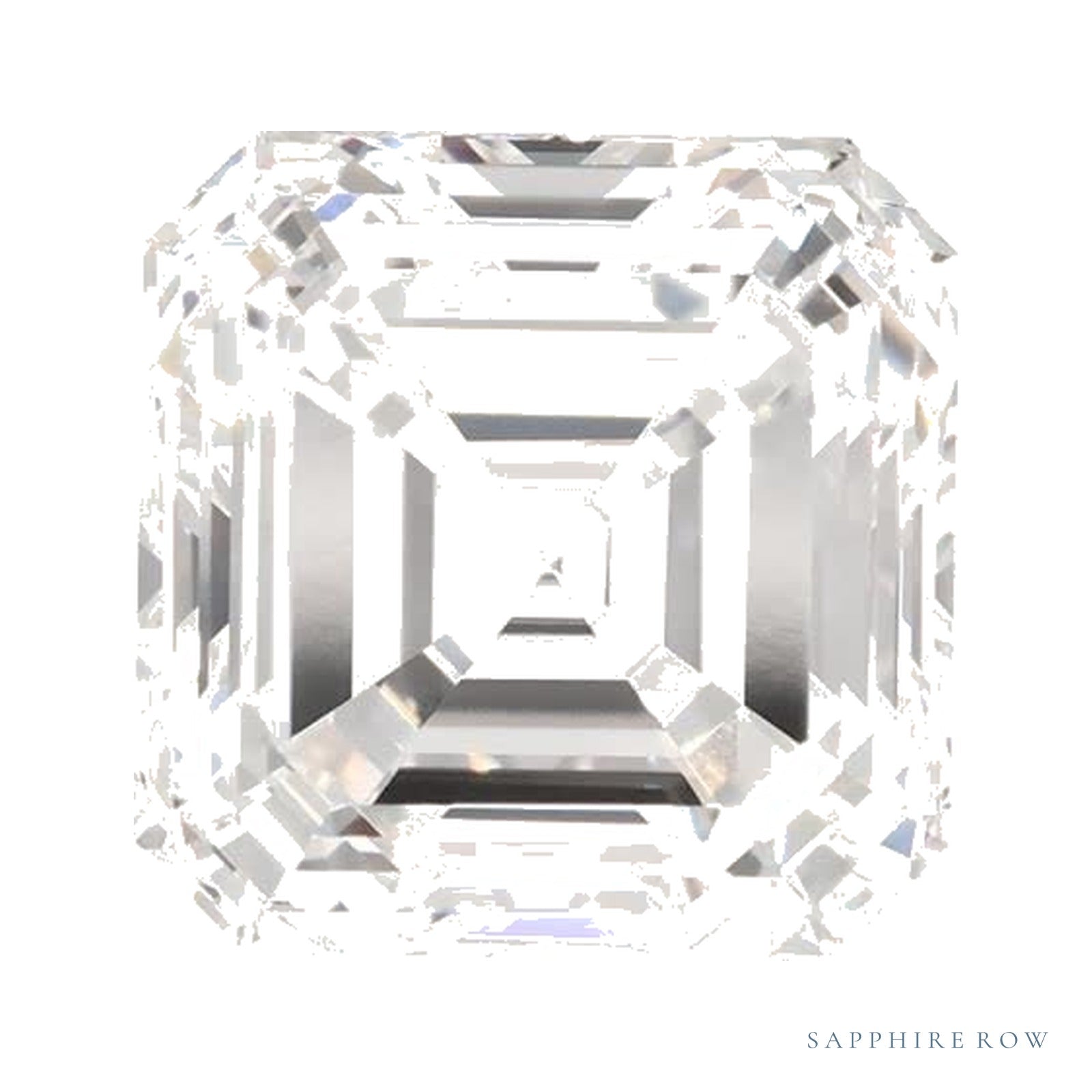 3.02 ct Asscher Lab-Grown Diamond – E VVS2 — Sapphire Row · cut · cut2 · cut3 · cut4