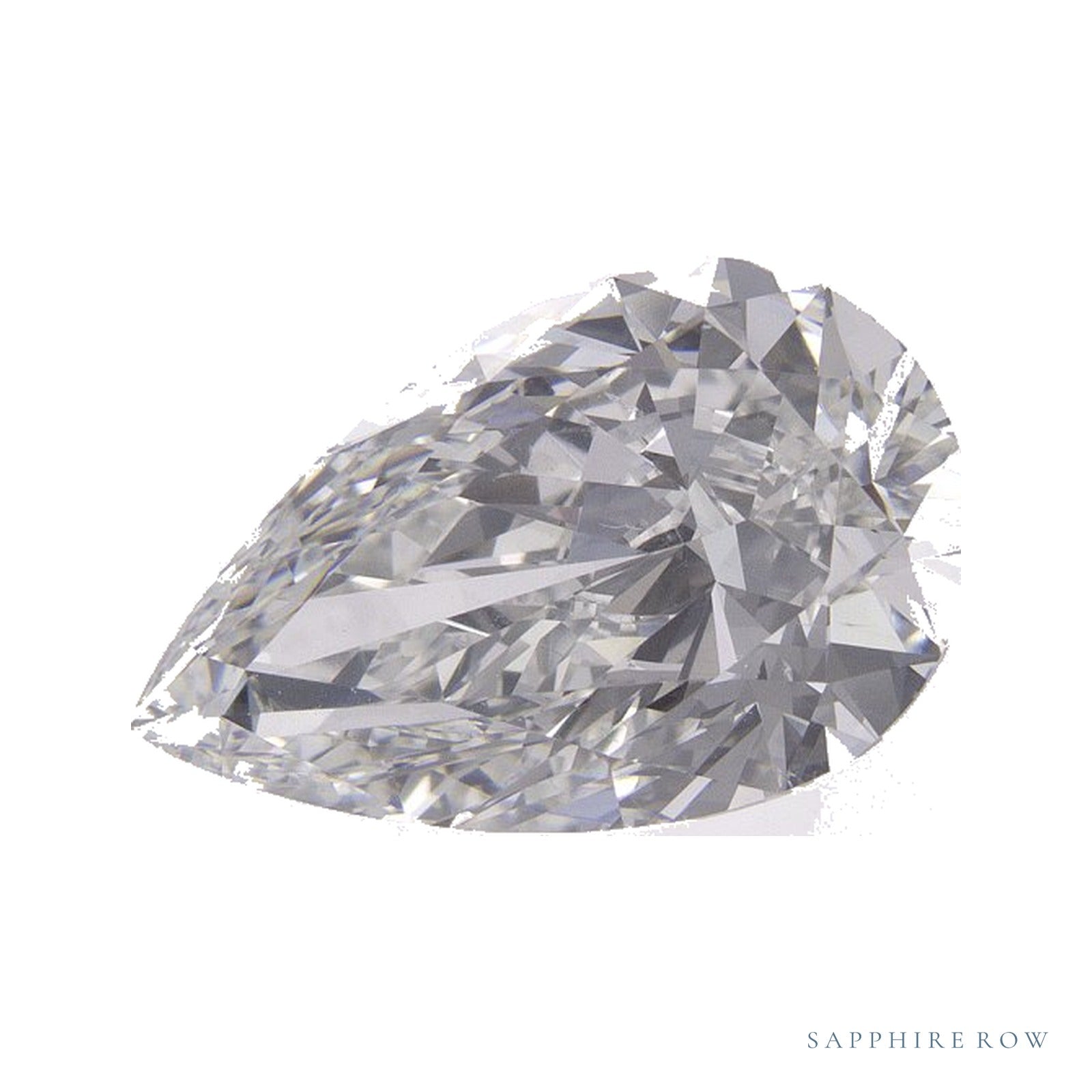 3.01 ct Pear Natural Diamond – F SI1 — Sapphire Row · cut · cut2 · cut3 · cut4