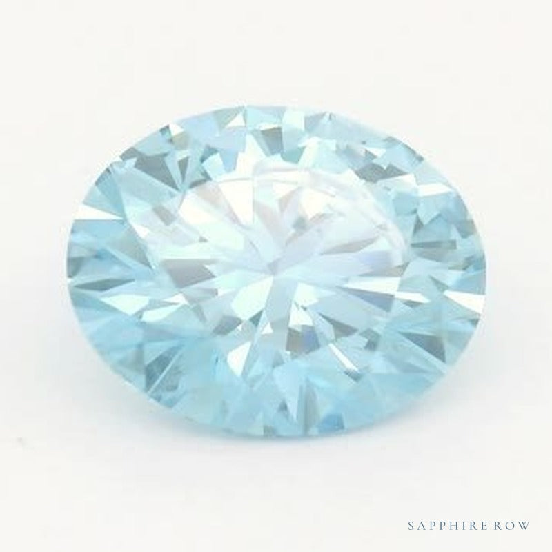 3.00 ct lab-grown fancy vivid blue diamond, round cut | Sapphire Row · cut7