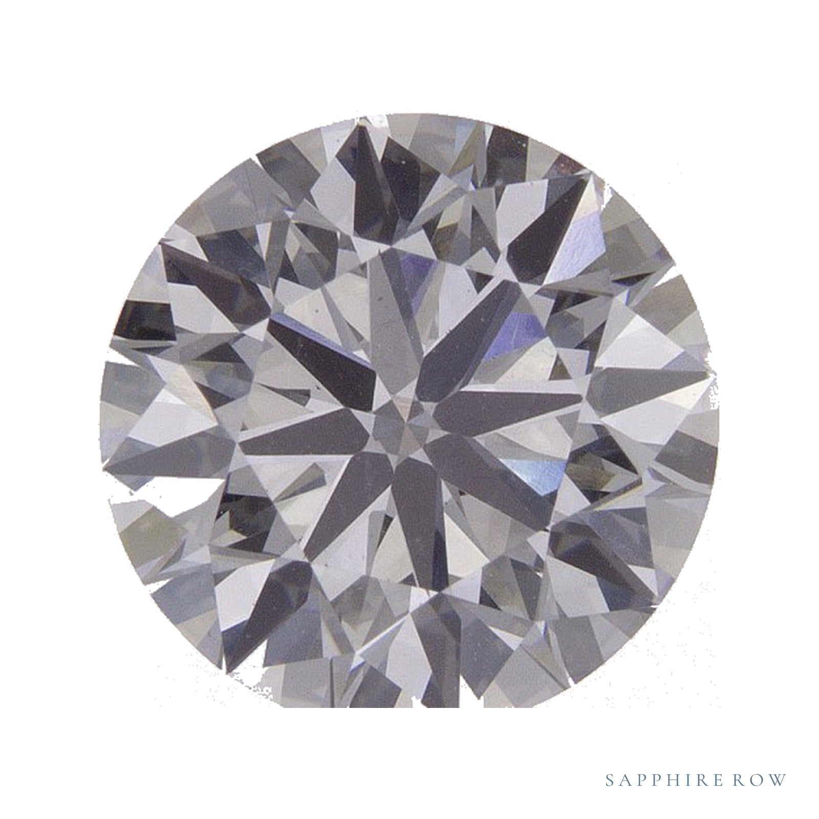 2.99 ct lab-grown diamond, round cut | Sapphire Row · cut4