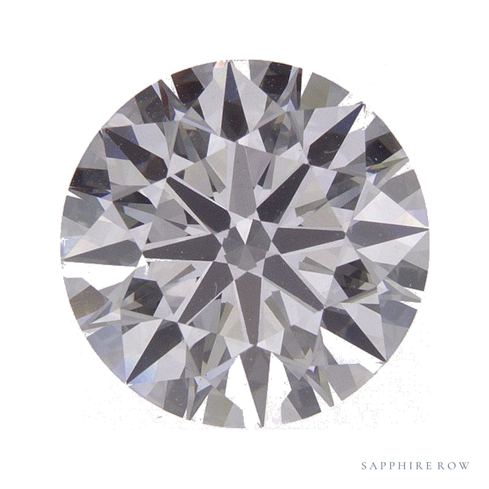 2.99 ct lab-grown diamond, round cut | Sapphire Row · cut4