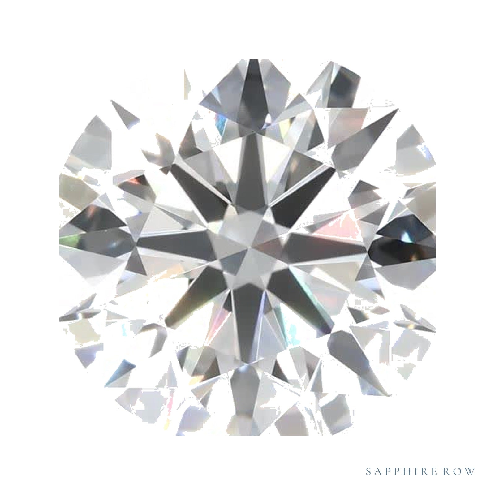 2.97 ct lab-grown diamond, round cut | Sapphire Row · cut4