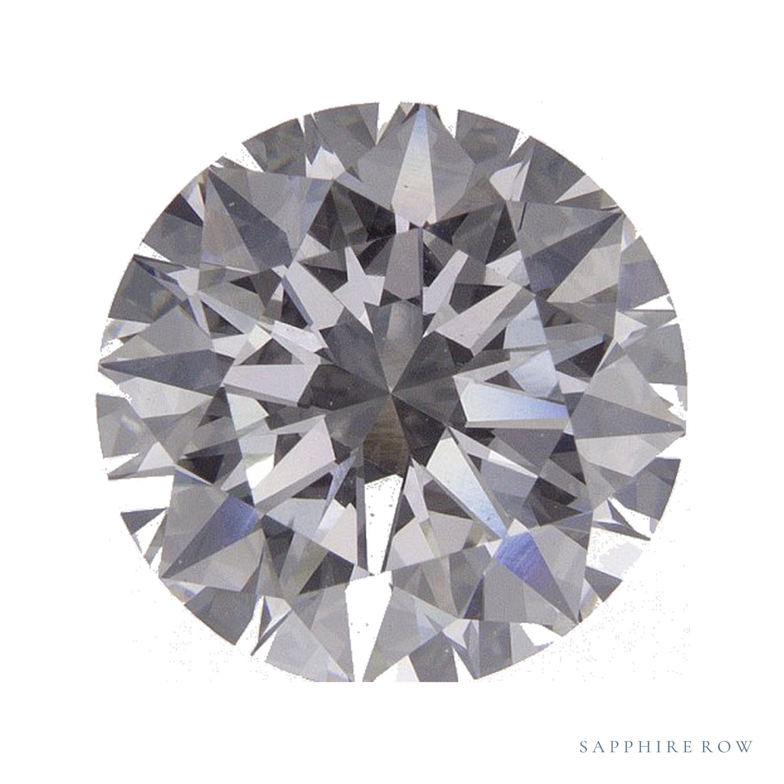 2.96 ct lab-grown diamond, round cut | Sapphire Row · cut4