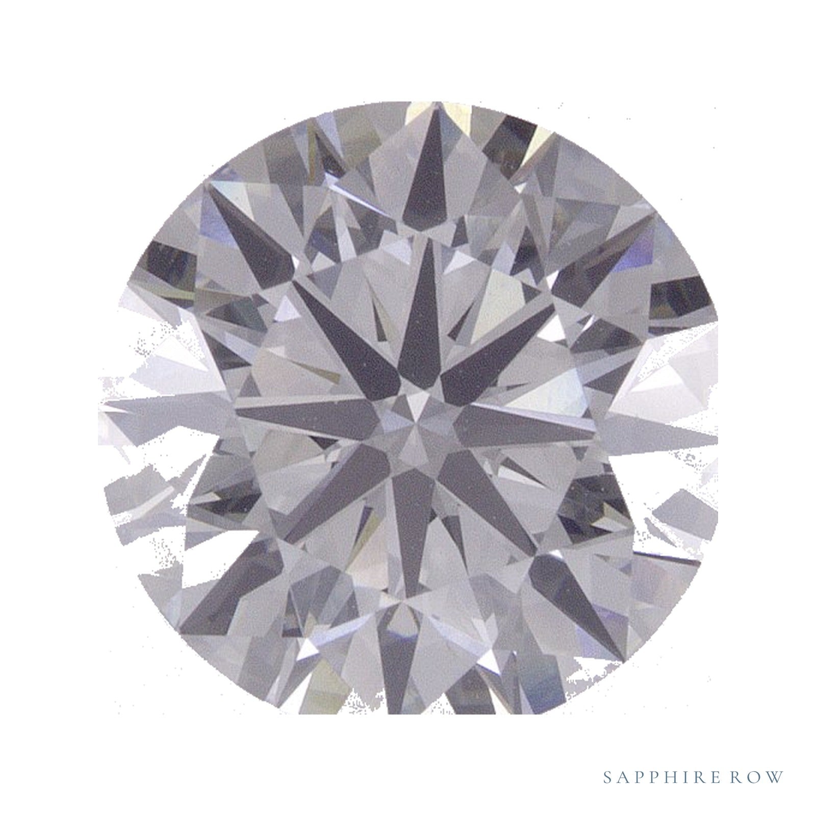 2.96 ct lab-grown diamond, round cut | Sapphire Row · cut4
