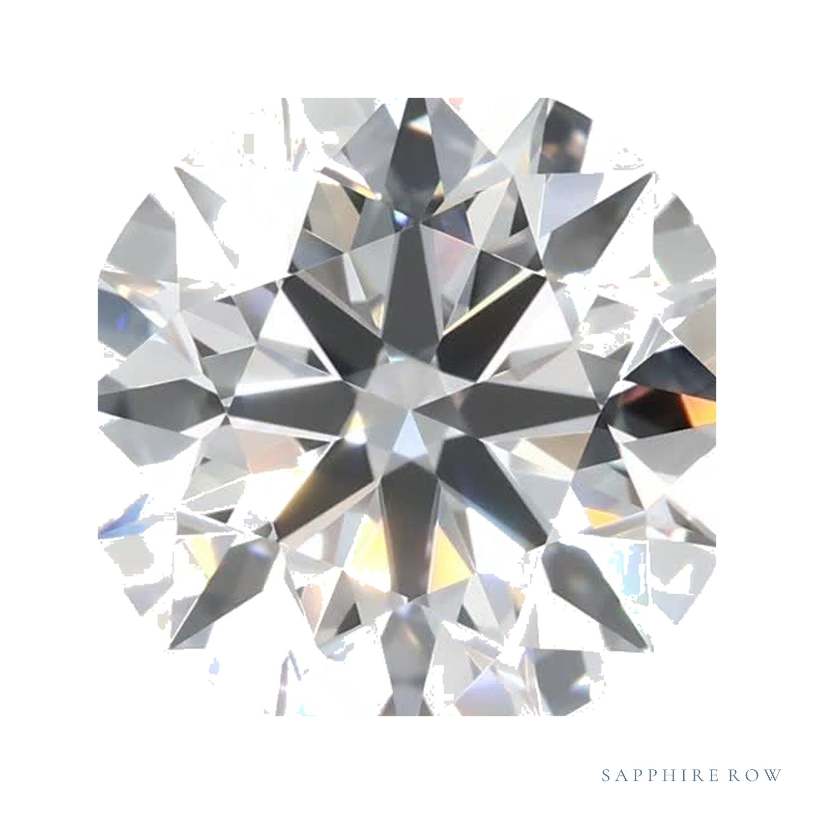 2.95 ct lab-grown diamond, round cut | Sapphire Row · cut4