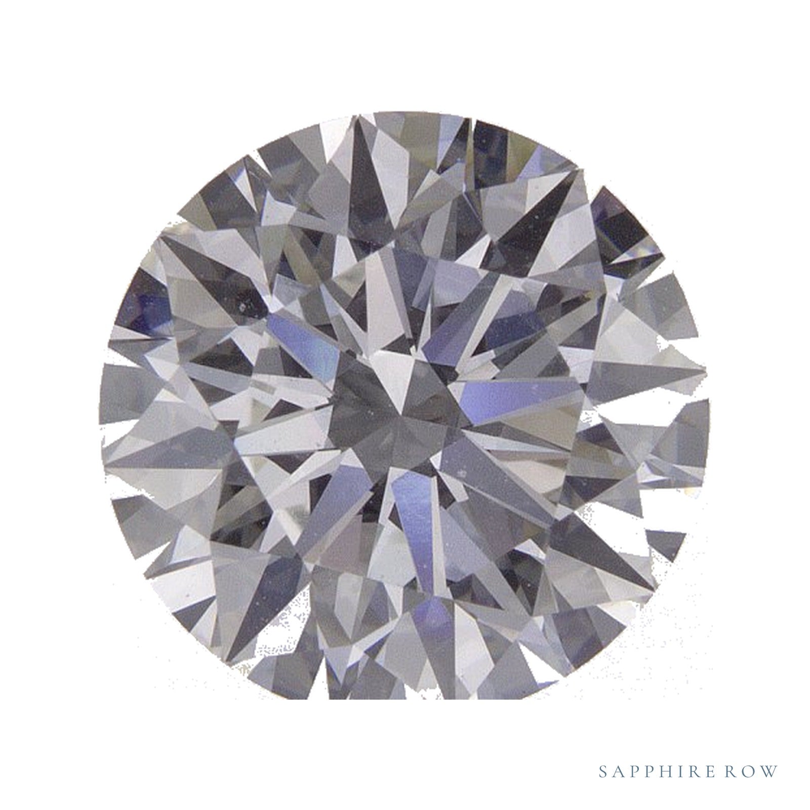 2.95 ct lab-grown diamond, round cut | Sapphire Row · cut4