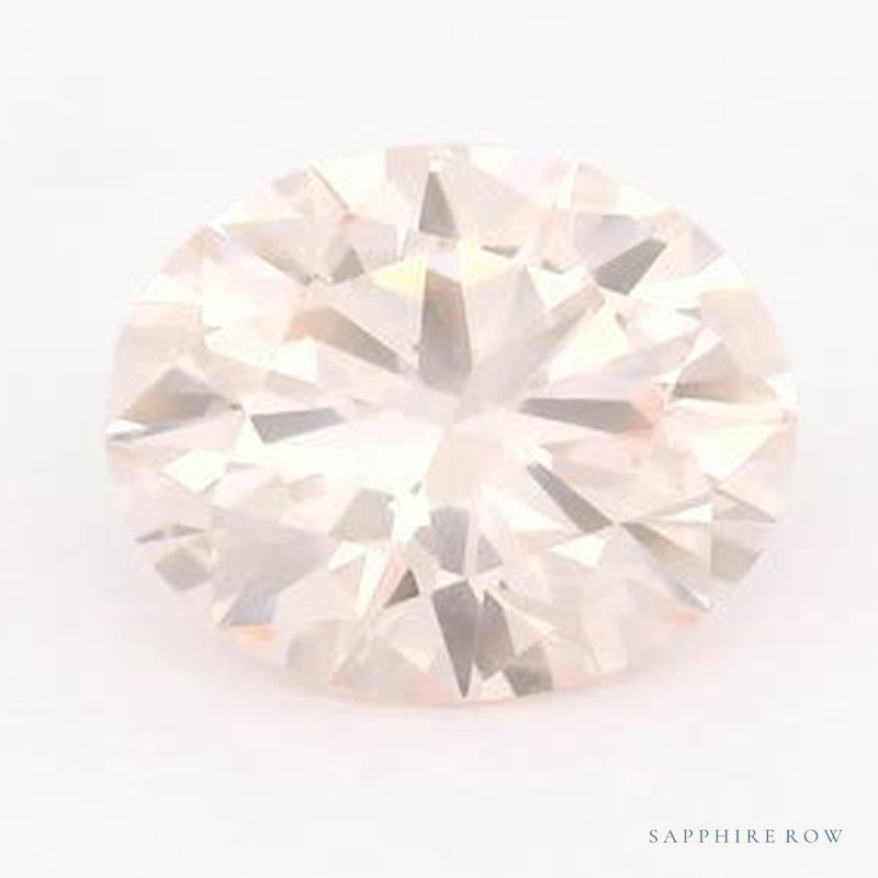 2.92 ct lab-grown fancy light pink diamond, round cut | Sapphire Row · cut7