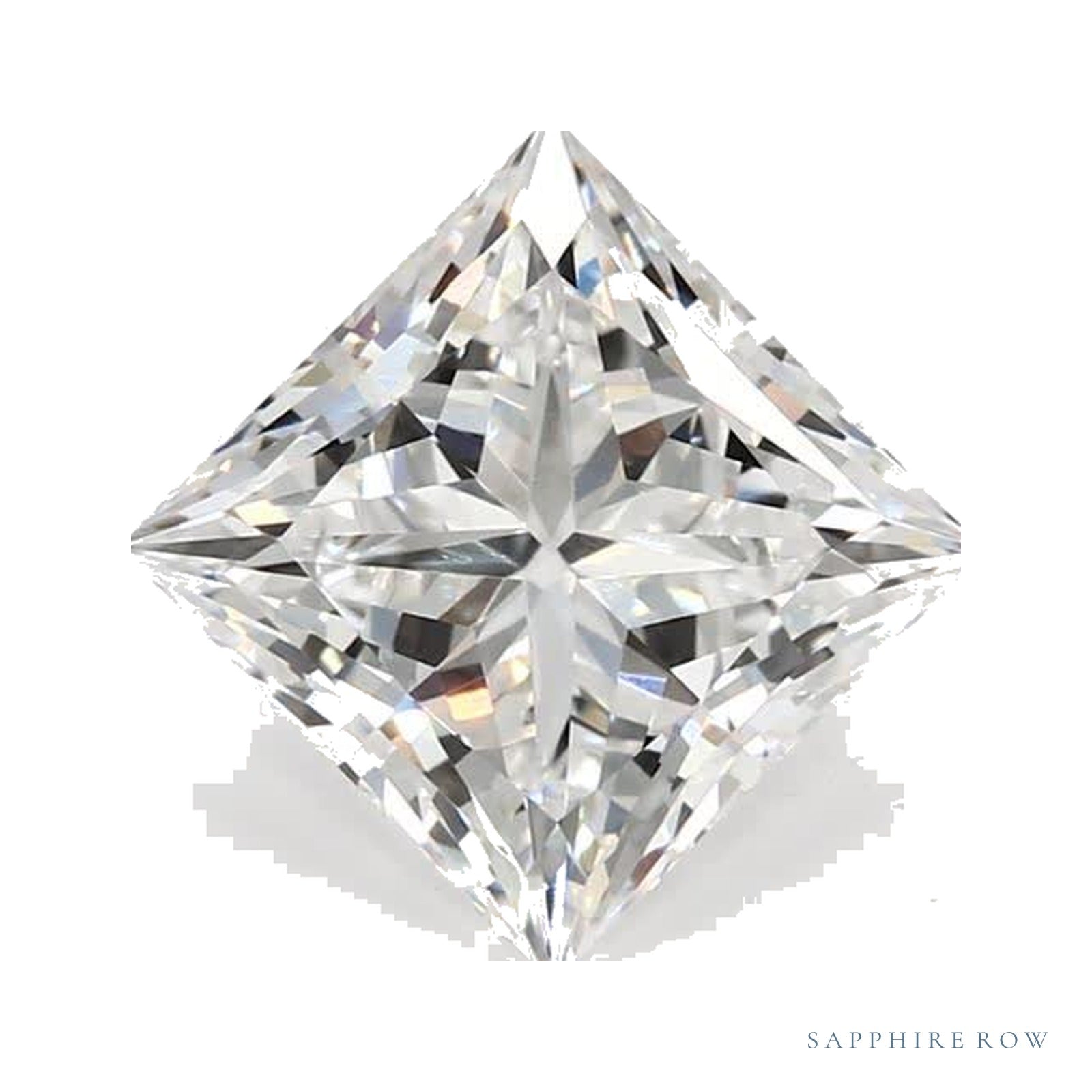 2.92 ct lab-grown diamond, square cut | Sapphire Row · cut4