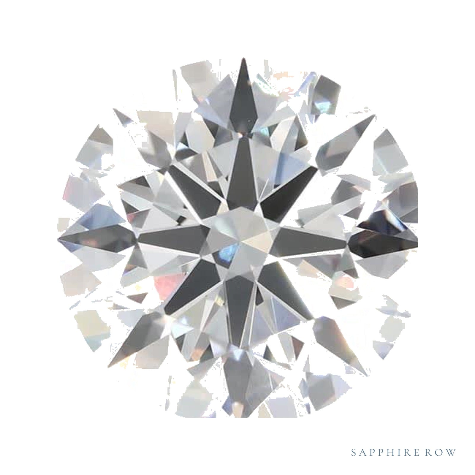 2.90 ct lab-grown diamond, round cut | Sapphire Row · cut4