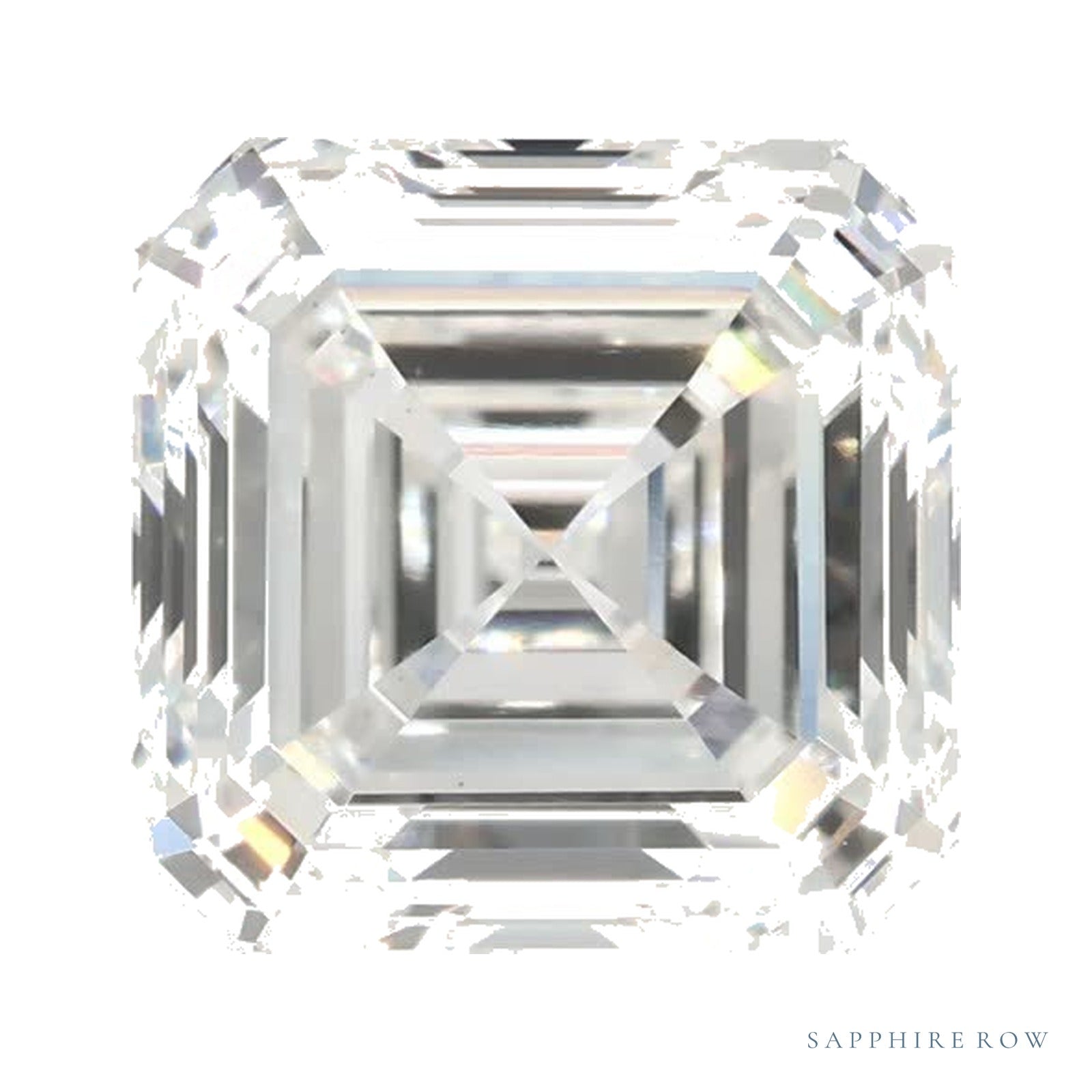 2.88 ct Asscher Lab-Grown Diamond – F VS1 — Sapphire Row · cut · cut2 · cut3 · cut4