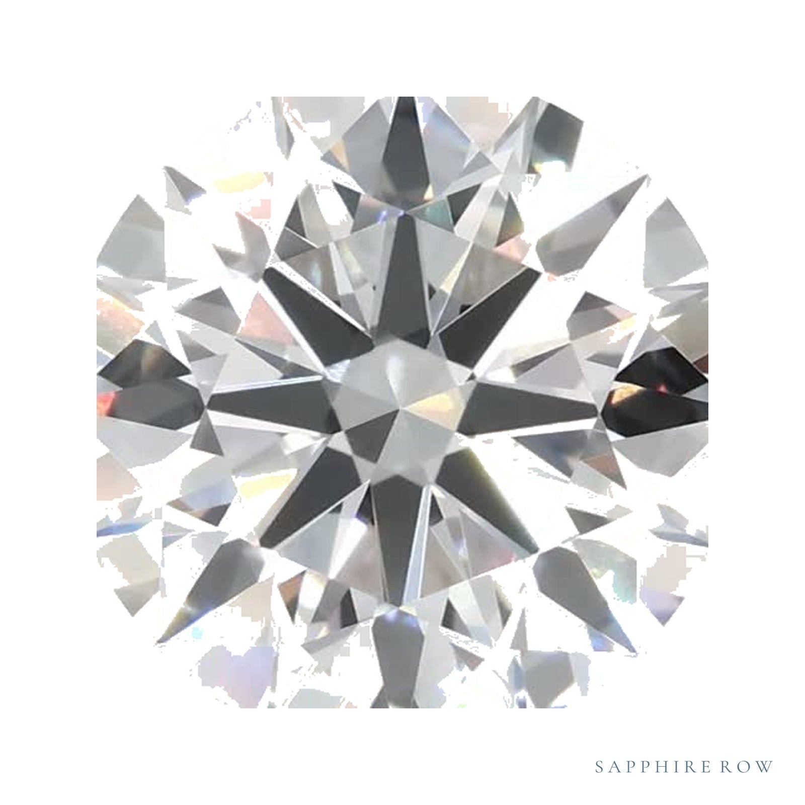 2.86 ct lab-grown diamond, round cut | Sapphire Row · cut4
