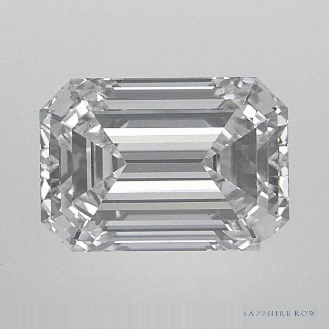 2.85 ct lab-grown diamond, emerald cut | Sapphire Row · cut7