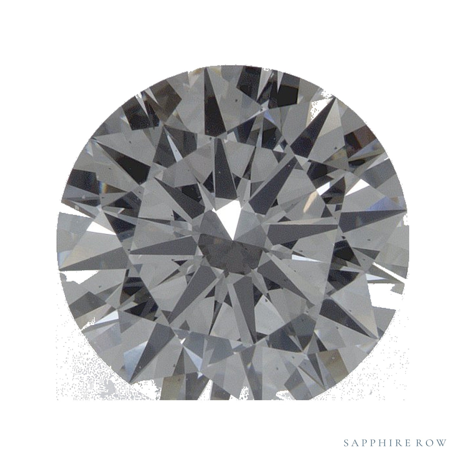 2.84 ct lab-grown diamond, round cut | Sapphire Row · cut4