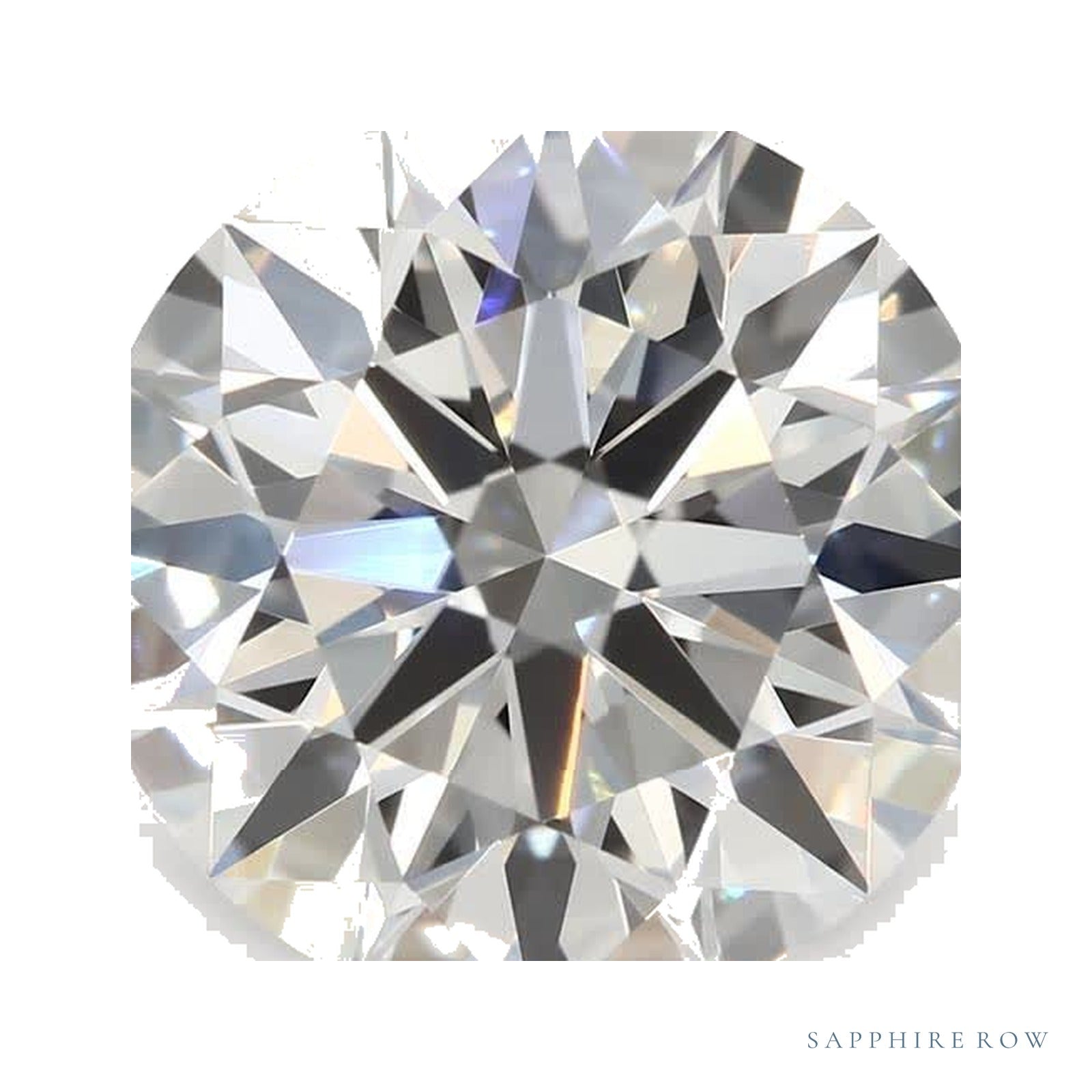 2.80 ct lab-grown diamond, round cut | Sapphire Row · cut4
