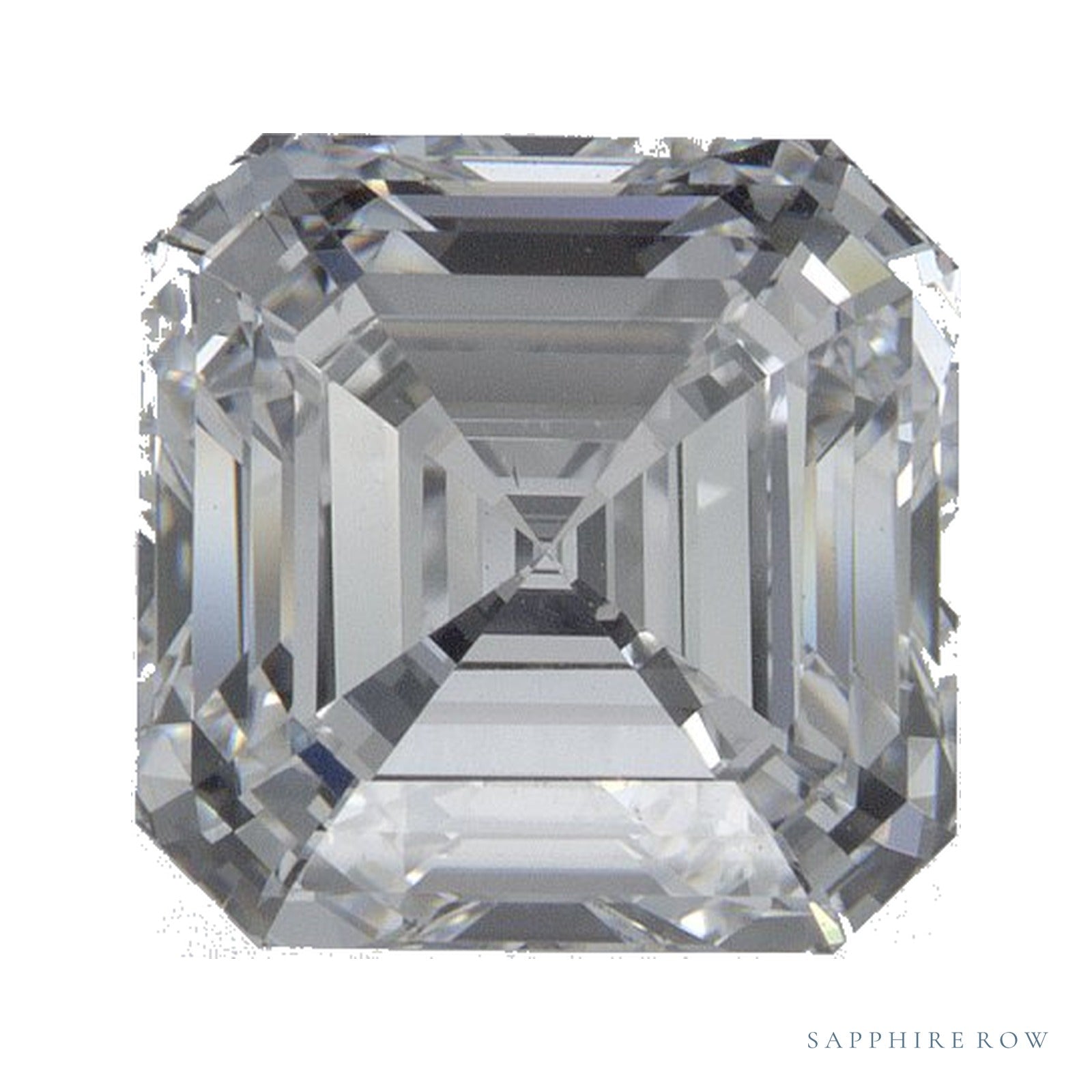 2.79 ct Asscher Lab-Grown Diamond – D VVS1 — Sapphire Row · cut · cut2 · cut3 · cut4