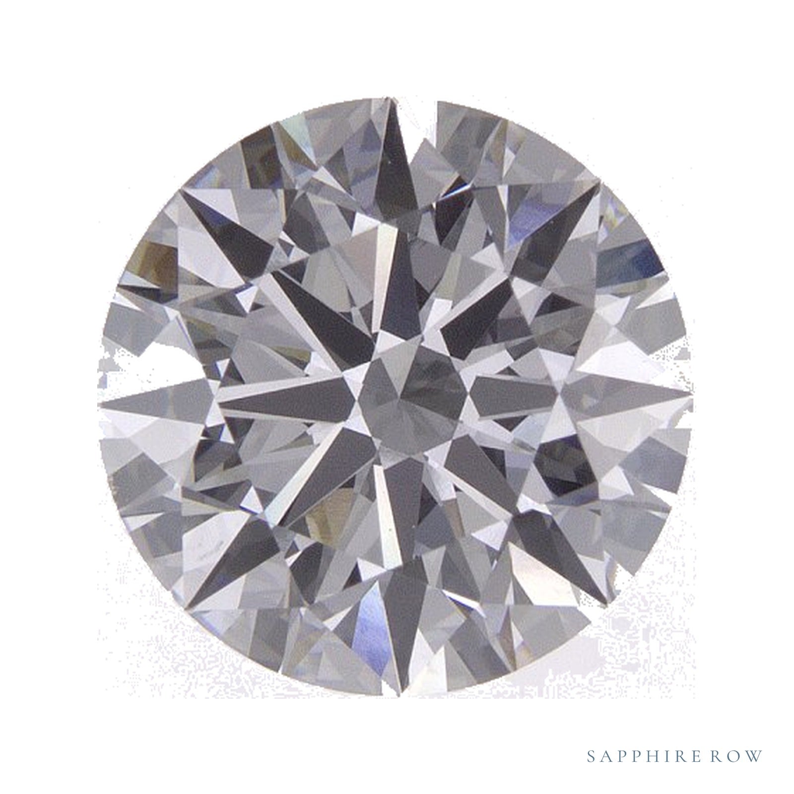 2.74 ct lab-grown diamond, round cut | Sapphire Row · cut4