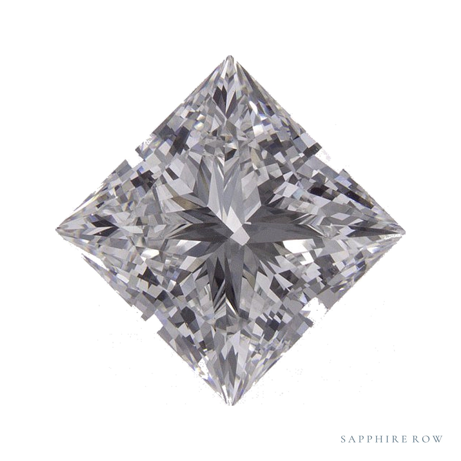 2.71 ct lab-grown diamond, square cut | Sapphire Row · cut4