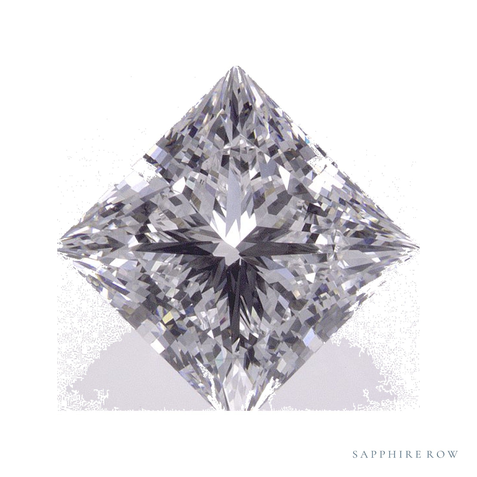 2.71 ct lab-grown diamond, square cut | Sapphire Row · cut4