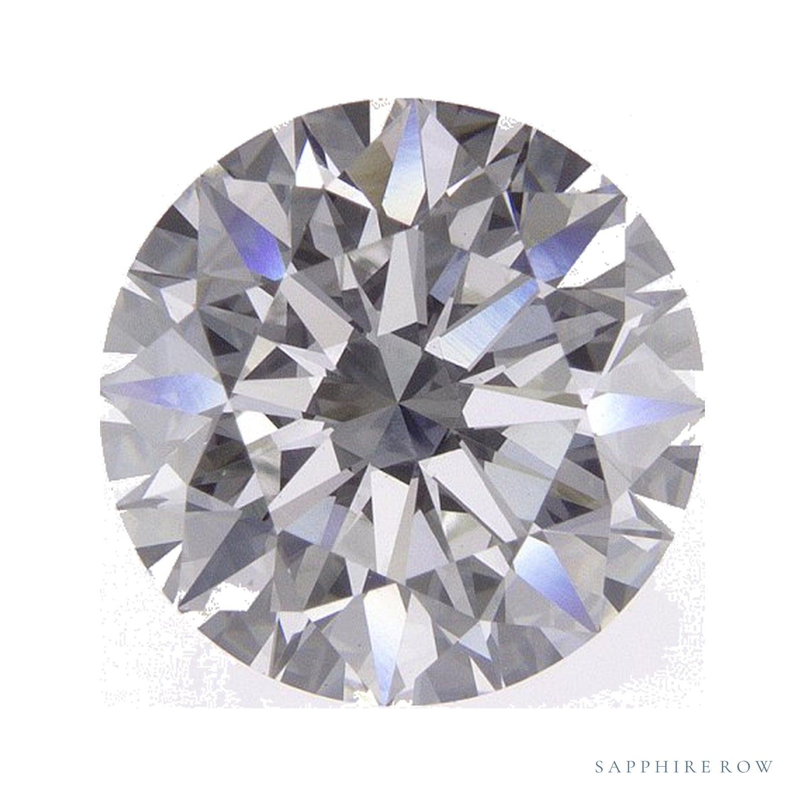 2.71 ct lab-grown diamond, round cut | Sapphire Row · cut4