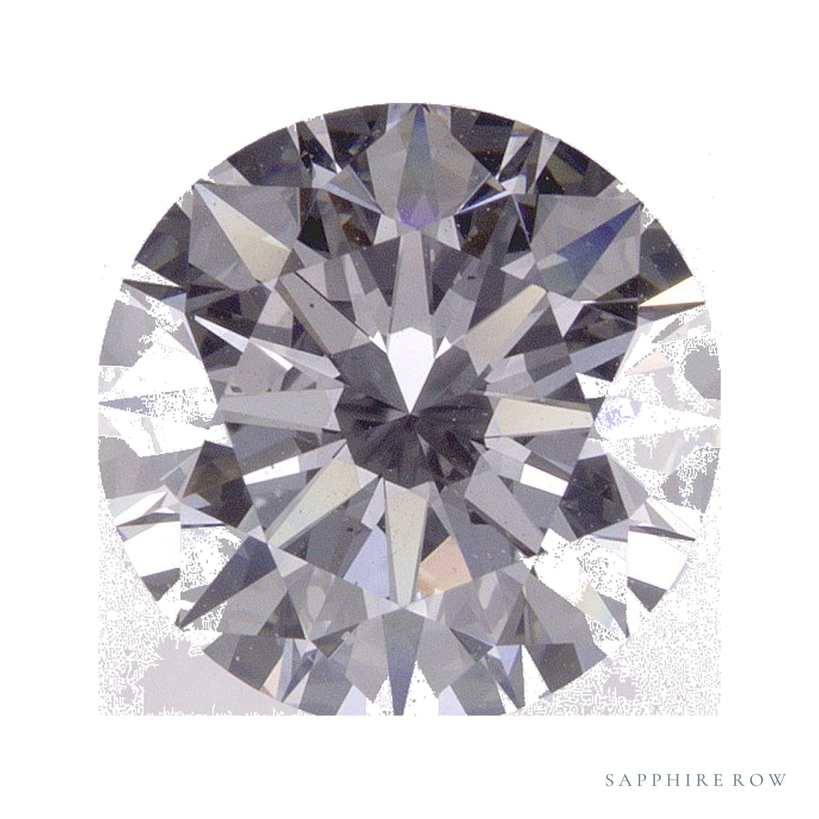 2.70 ct lab-grown diamond, round cut | Sapphire Row · cut4