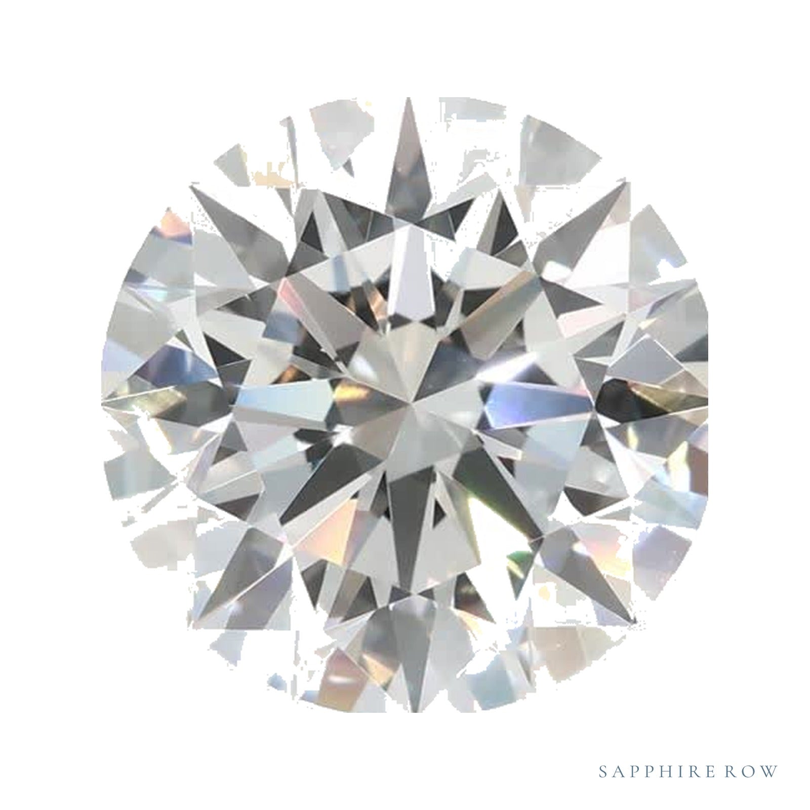 2.68 ct lab-grown diamond, round cut | Sapphire Row · cut4