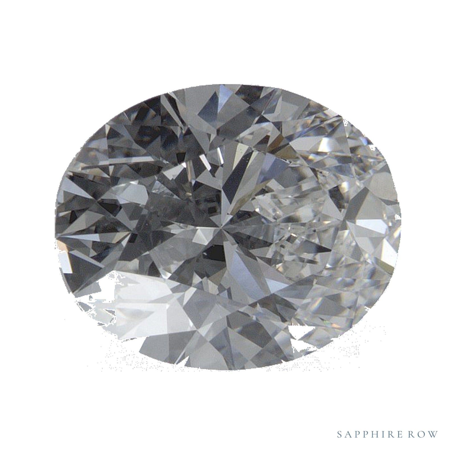 2.66 ct Oval Lab-Grown Diamond – E VVS2 — Sapphire Row · cut · cut2 · cut3 · cut4