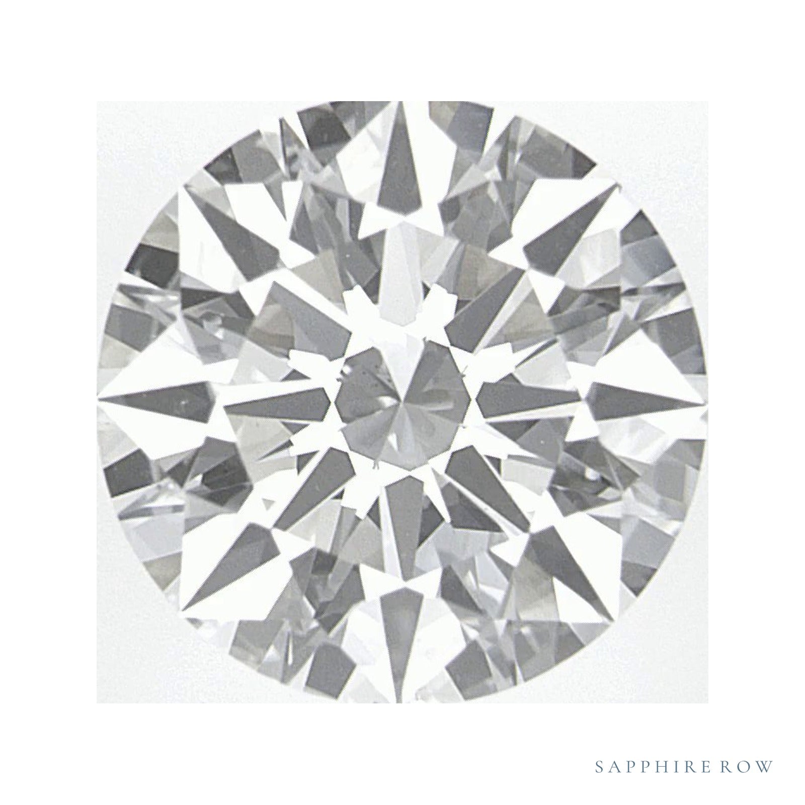 2.61 ct lab-grown diamond, round cut | Sapphire Row