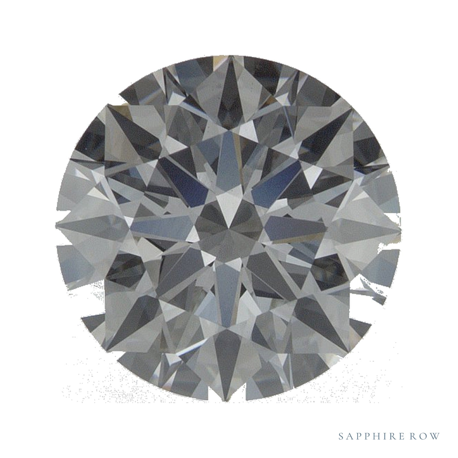 2.58 ct lab-grown diamond, round cut | Sapphire Row · cut4