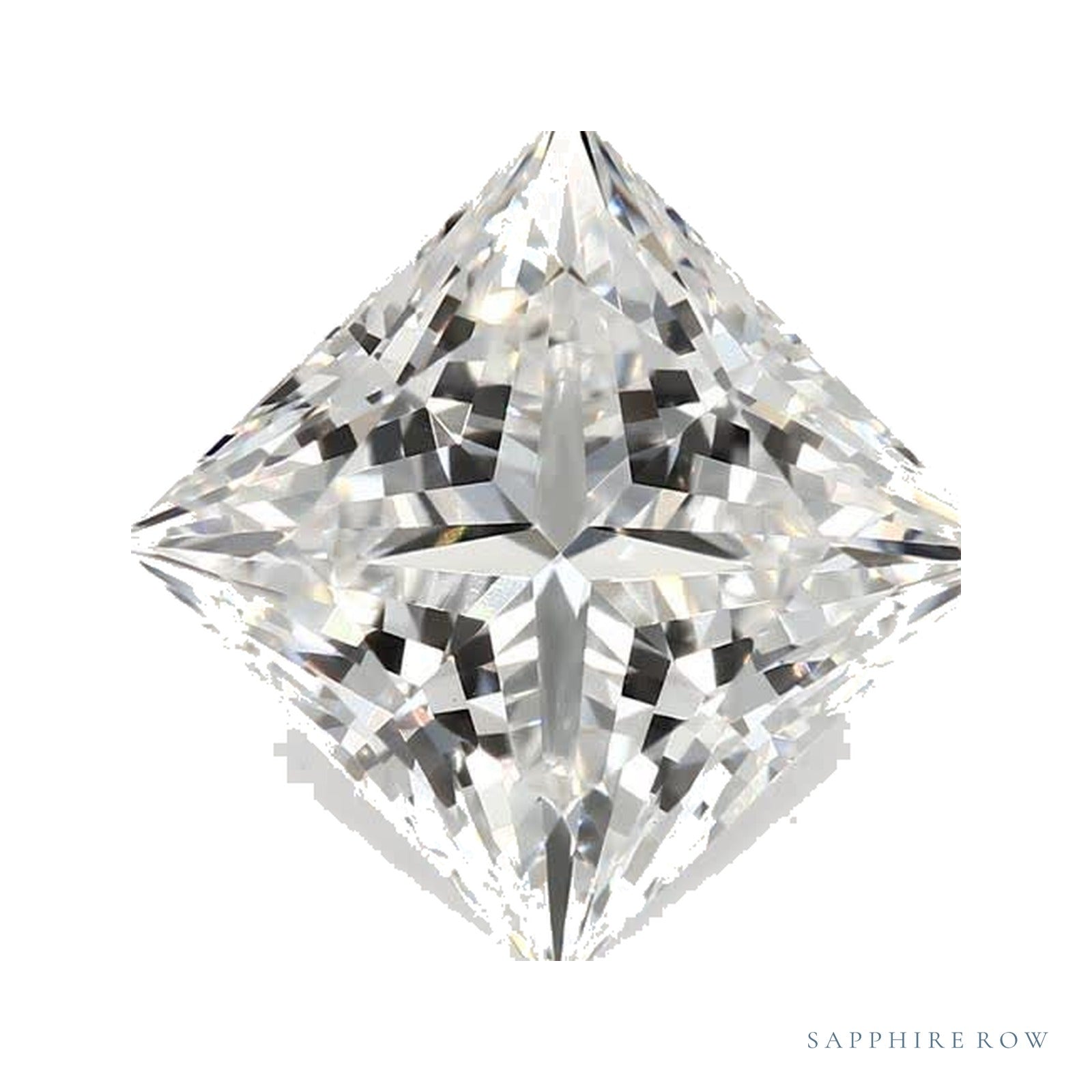 2.57 ct lab-grown diamond, square cut | Sapphire Row · cut4