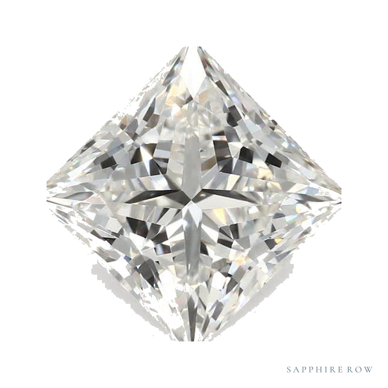 2.52 ct lab-grown diamond, square cut | Sapphire Row · cut4