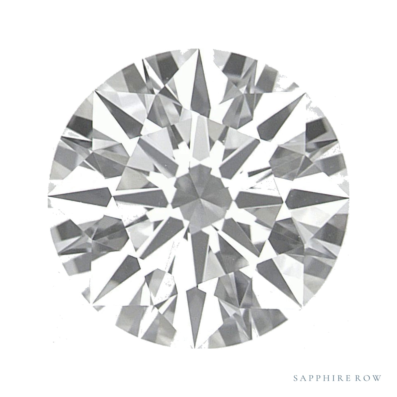 2.40 ct lab-grown diamond, round cut | Sapphire Row · cut4