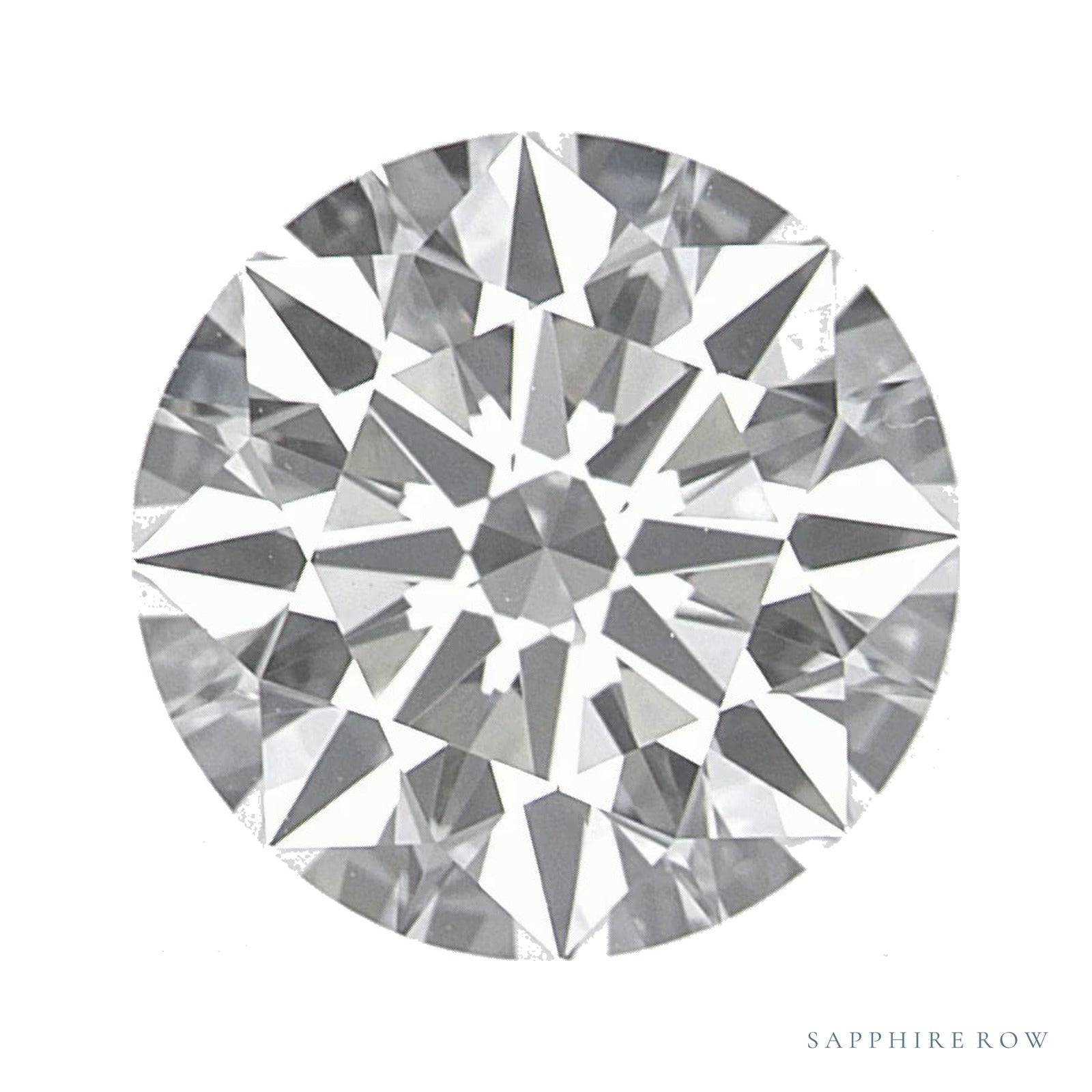 2.38 ct lab-grown diamond, round cut | Sapphire Row · cut4