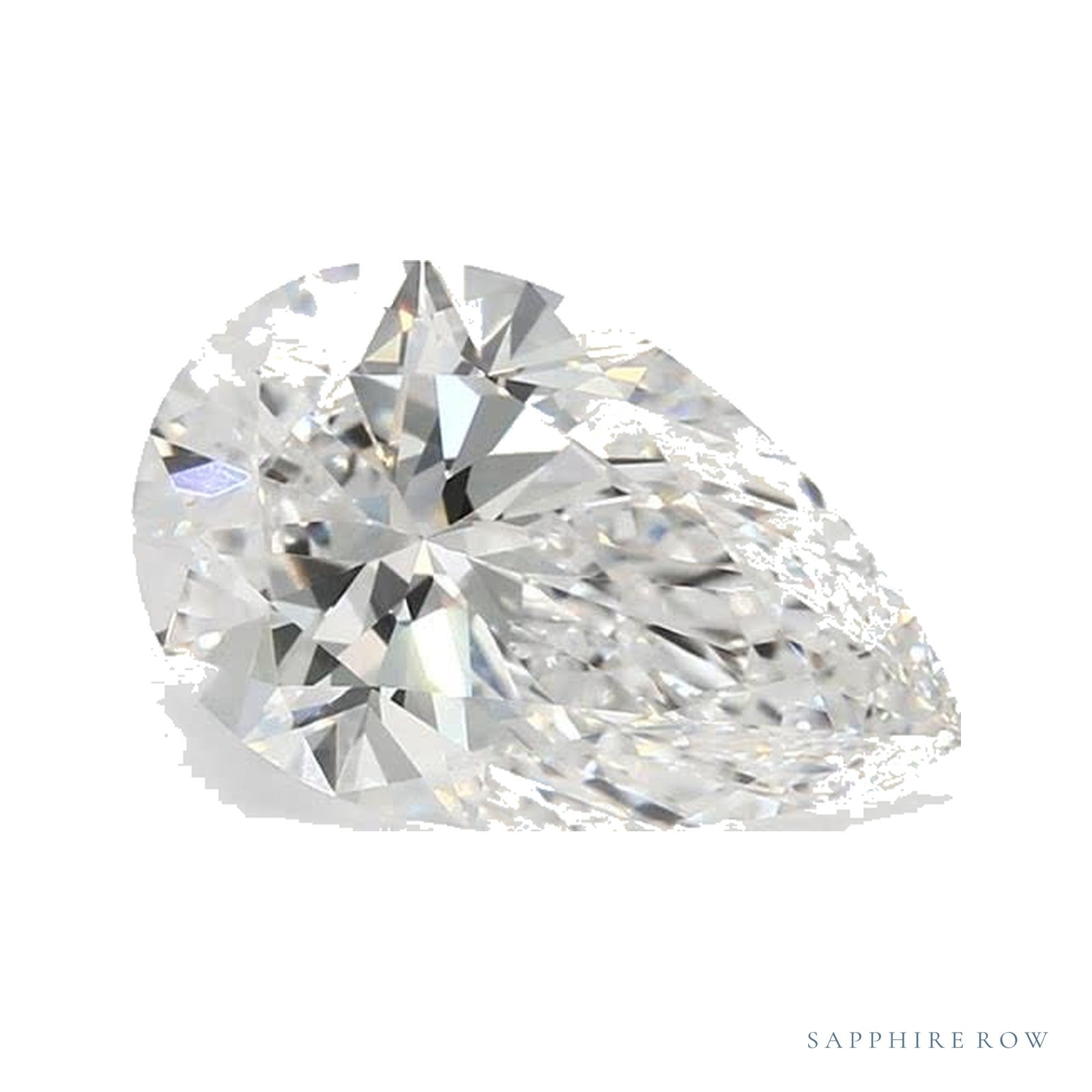 2.31 ct lab-grown diamond, pear cut | Sapphire Row · cut4