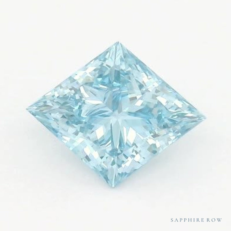 2.13 ct lab-grown fancy vivid blue diamond, square cut | Sapphire Row · cut7