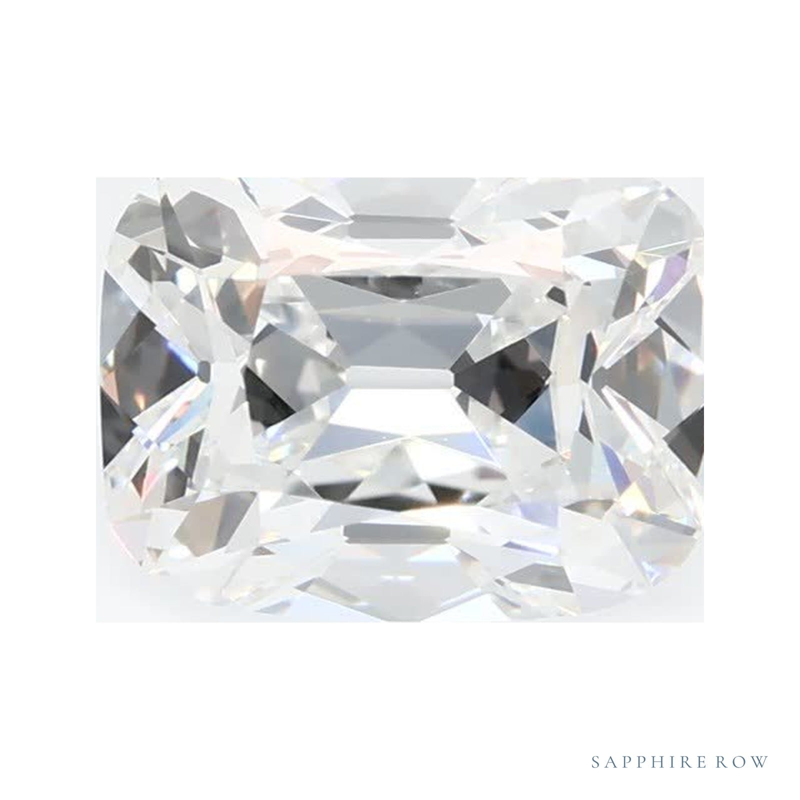 2.10 ct Elongated Cushion Lab-Grown Diamond – E VVS2 — Sapphire Row · cut · cut2 · cut3 · cut4