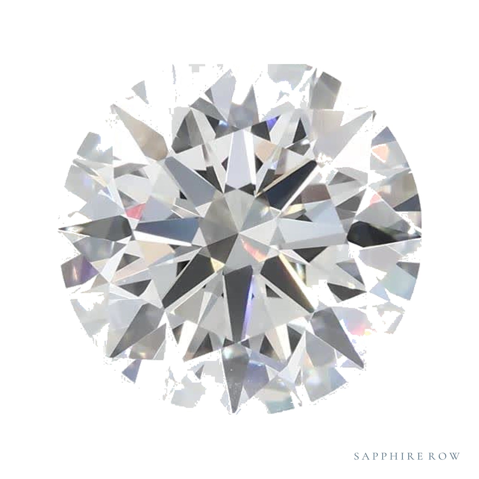 2.10 ct lab-grown diamond, round cut | Sapphire Row · cut4